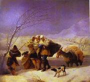 Francisco Jose de Goya The Snowstorm oil painting